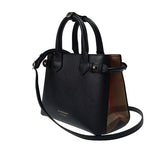 BURBERRY - Black Small Banner Bag