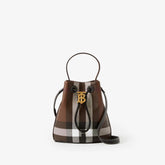 Burberry Mini TB bucket Bag in Dark Birch Brown