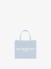 GIvenchy Mini G-Tote shopping bag in canvas Cloud Blue