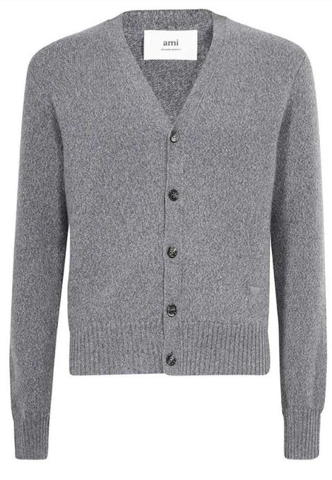 ami Tonal Ami De Coeur Cardigan Gray