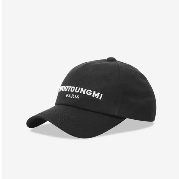 Wooyoungmi Black Embroidered Ball Cap