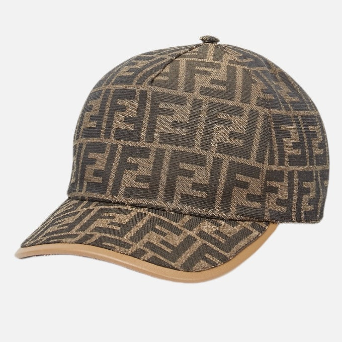 Fendi FF jacquard fabric baseball cap Brown