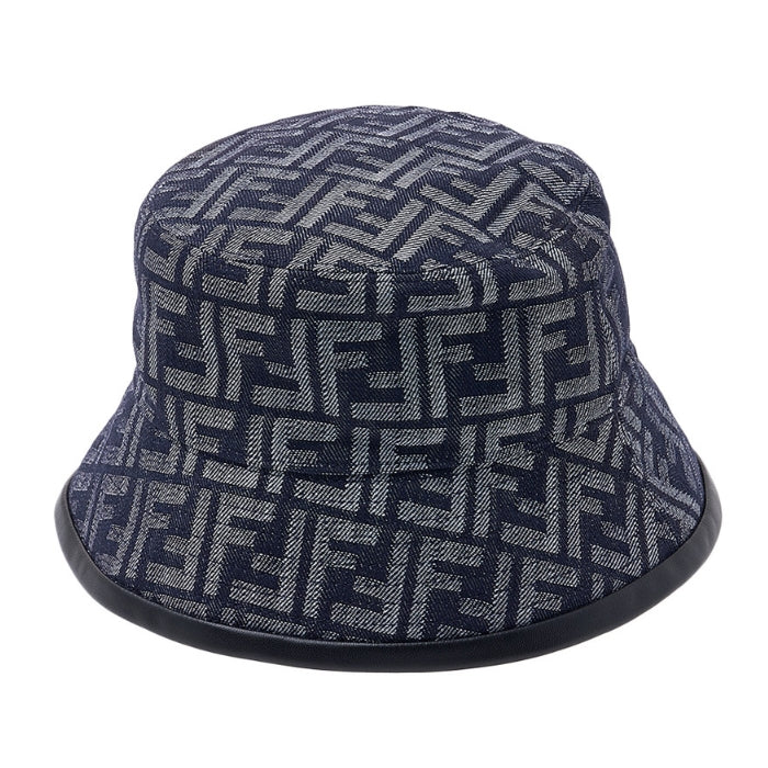 Fendi FF jacquard fabric bucket hat Black