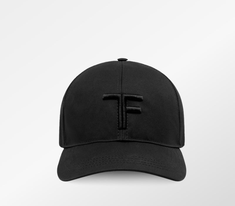 Tom ford CANVAS AND SMOOTH LEATHER CAP Black