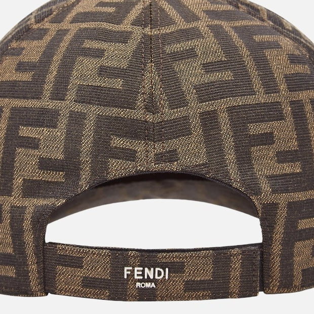 Fendi FF jacquard fabric baseball cap Brown