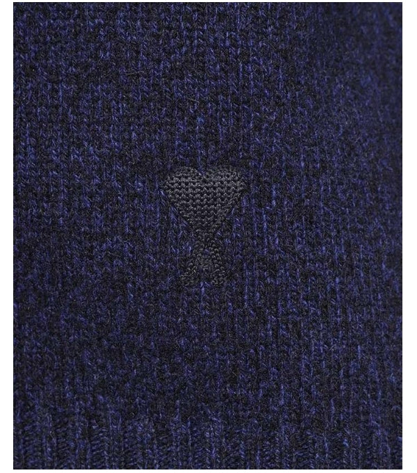 Ami Tonal Ami De Coeur Cardigan Night Blue