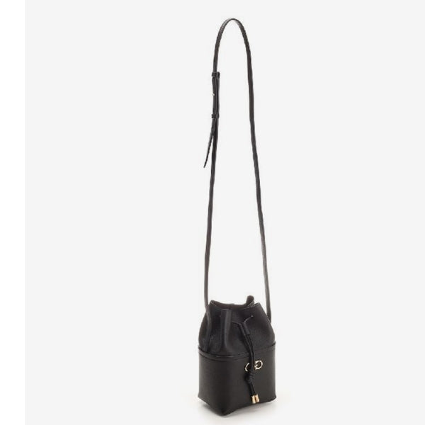 Ferragamo Gancini mini bag Black