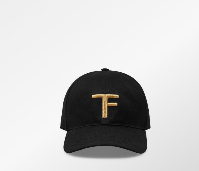 Tom ford CANVAS CAP BLACK/GOLD