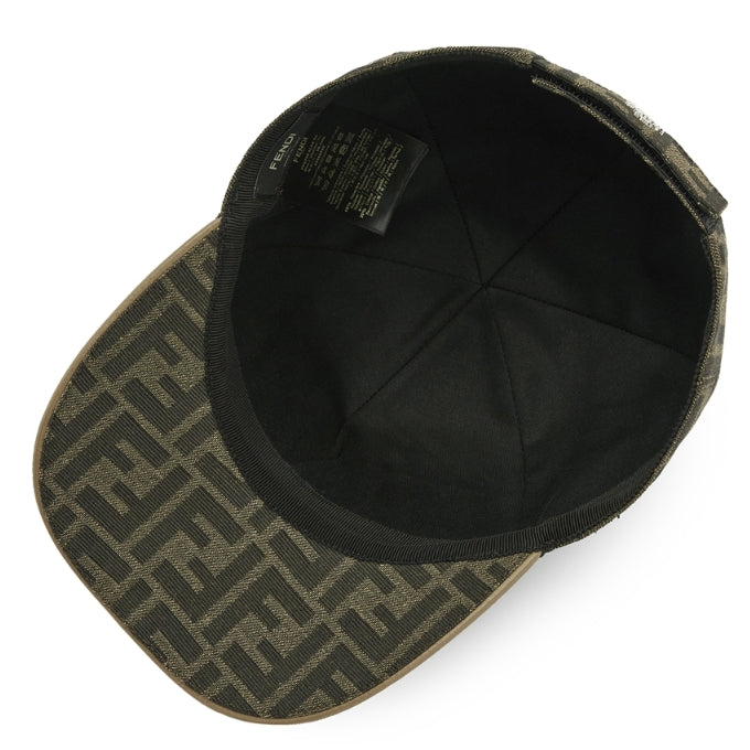 Fendi FF jacquard fabric baseball cap Brown