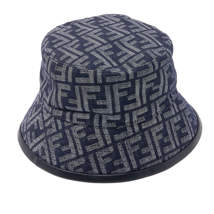 Fendi FF jacquard fabric bucket hat Black