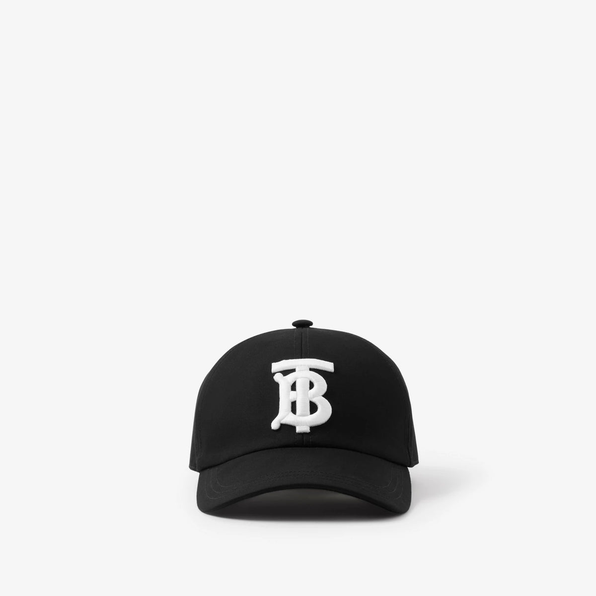 Burberry Monogram Motif Cotton Twill Baseball Cap Black