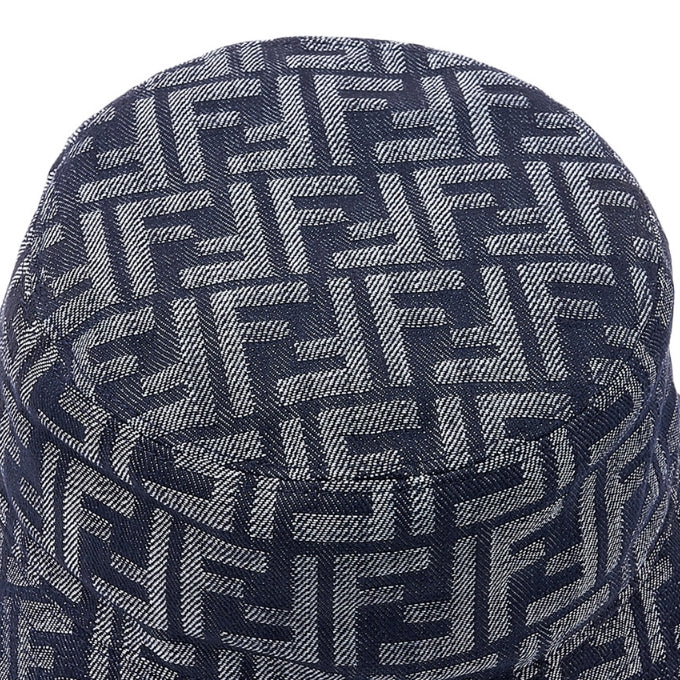 Fendi FF jacquard fabric bucket hat Black