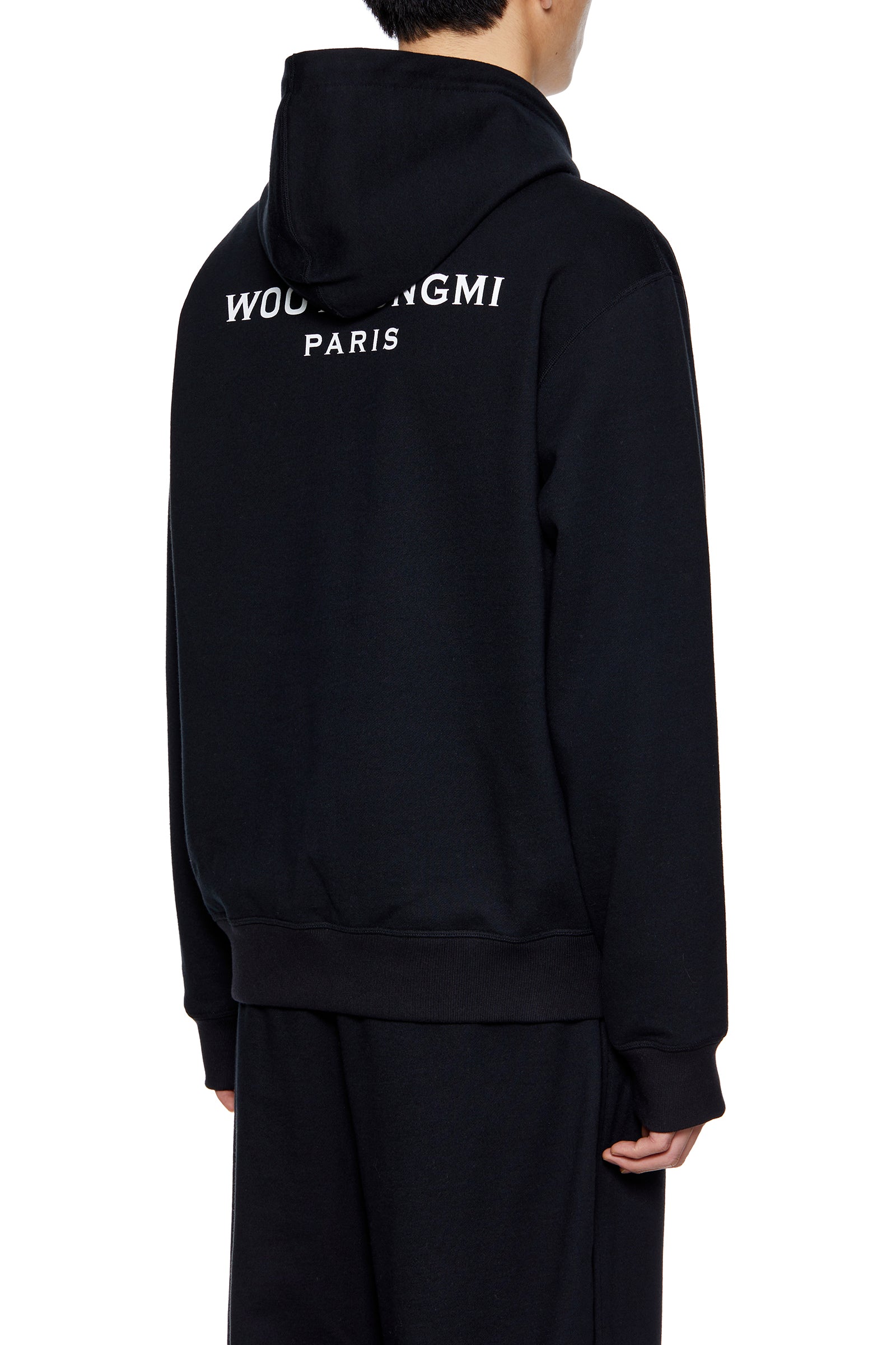 WOOYOUNGMI Black Back Logo Hoodie