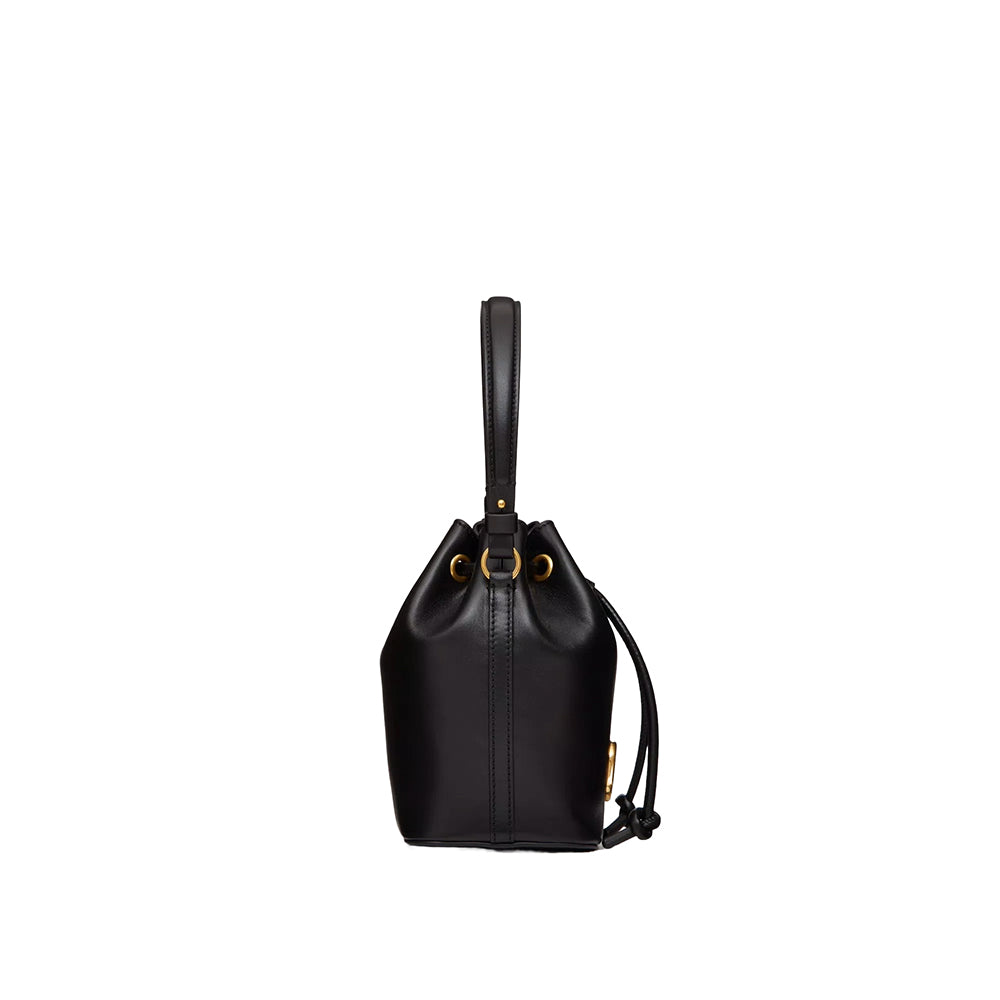 Valentino Mini logo Signature Bucket bag in Nappa Leather