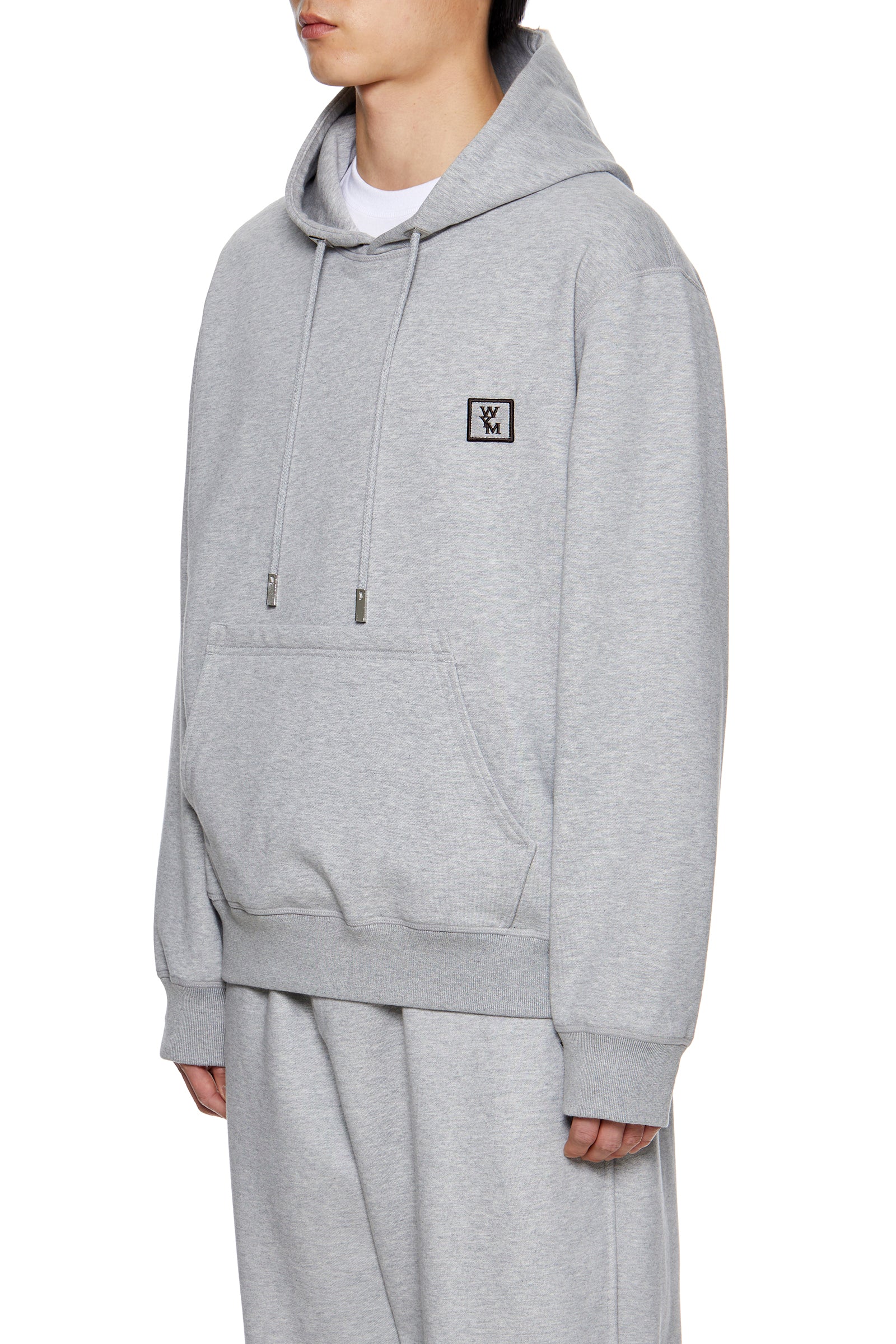 WOOYOUNGMI Gray Back Logo Hoodie