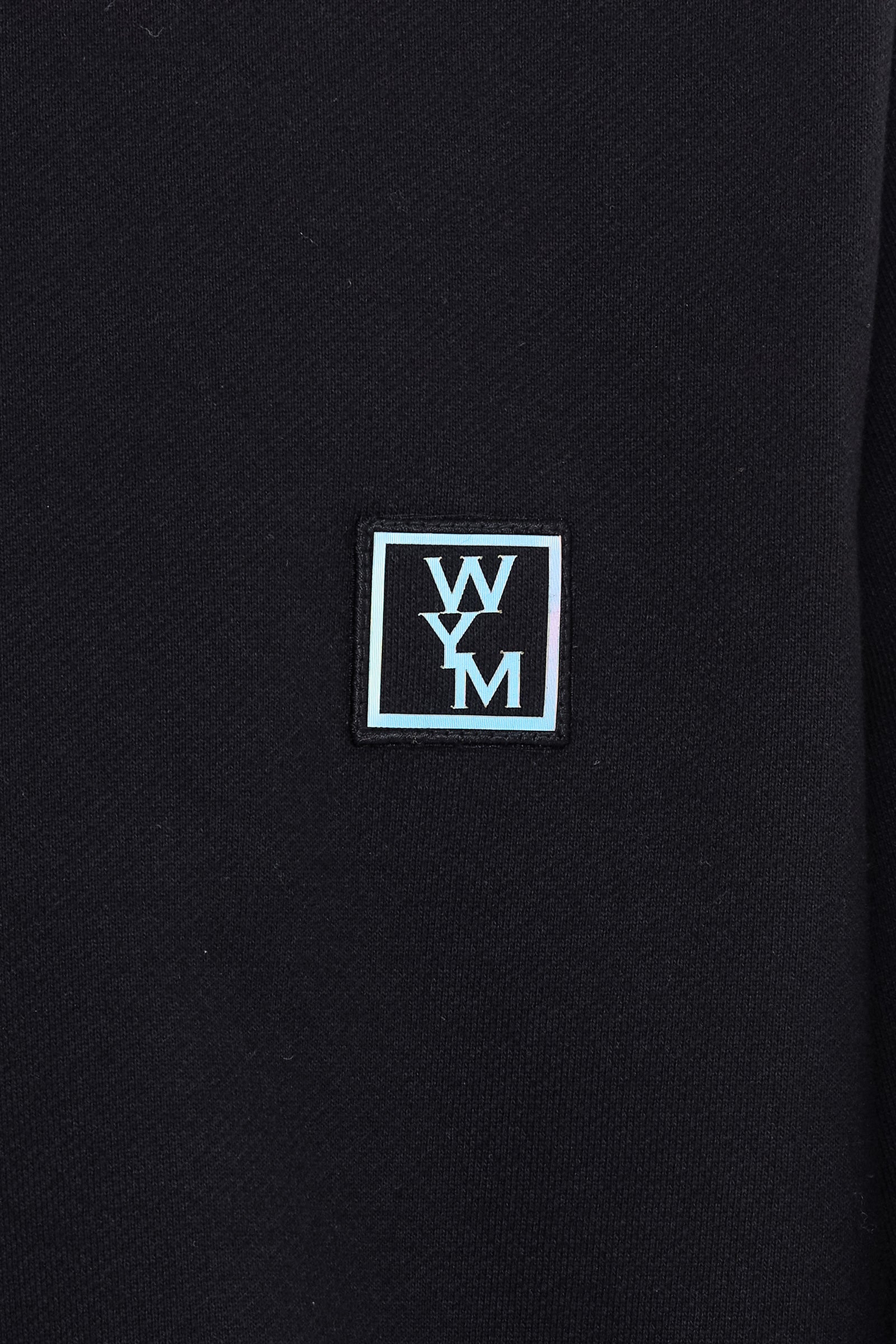 WOOYOUNGMI Black Cotton Lenticular Back Logo Sweatshirt