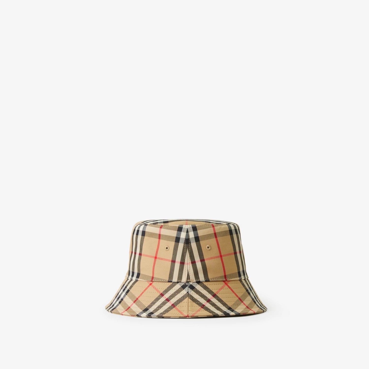 Burberry Vintage Check Technical Cotton Bucket Hat Archive Beige