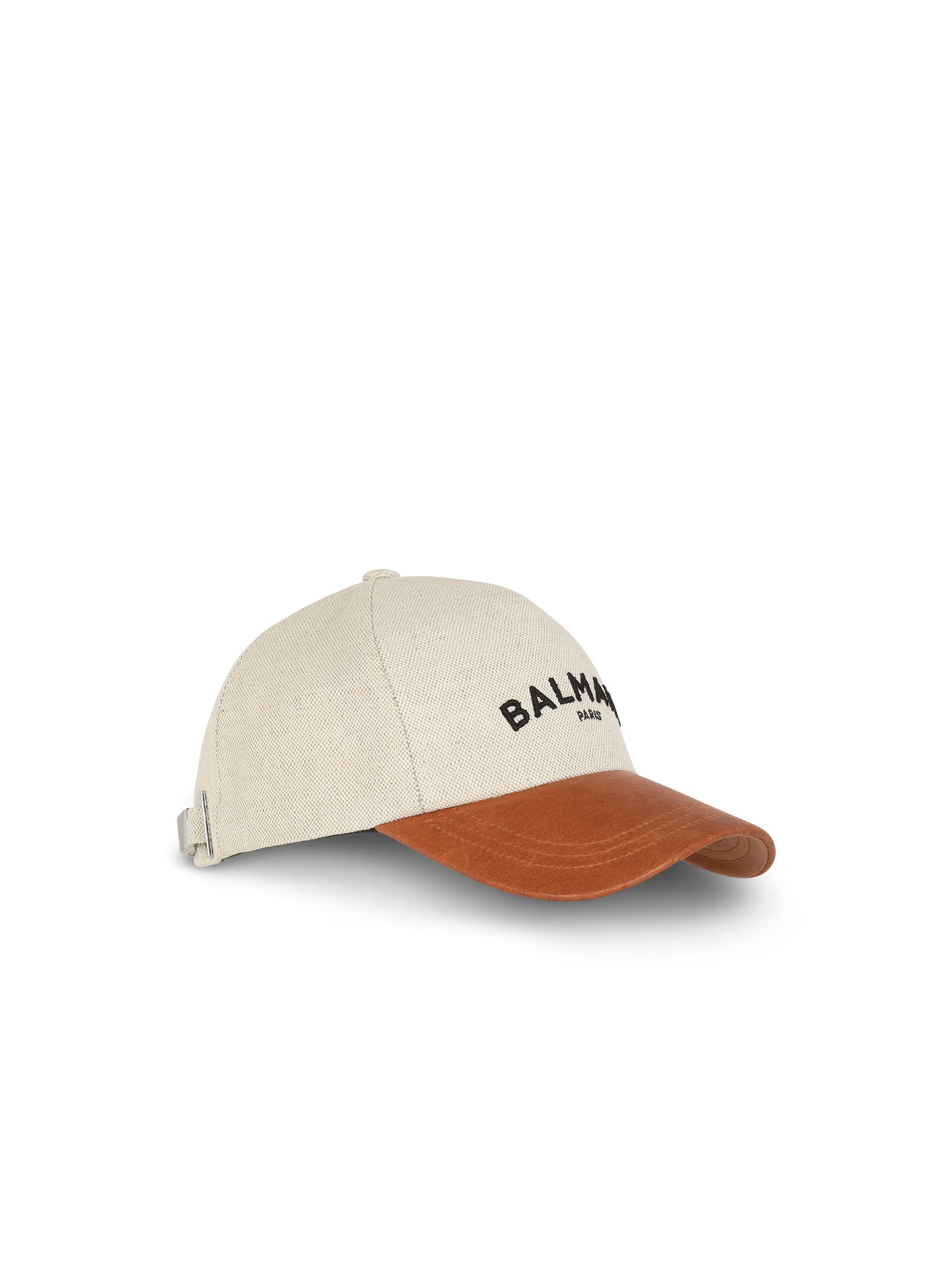 Balmain Cotton cap with Balmain logo Beige