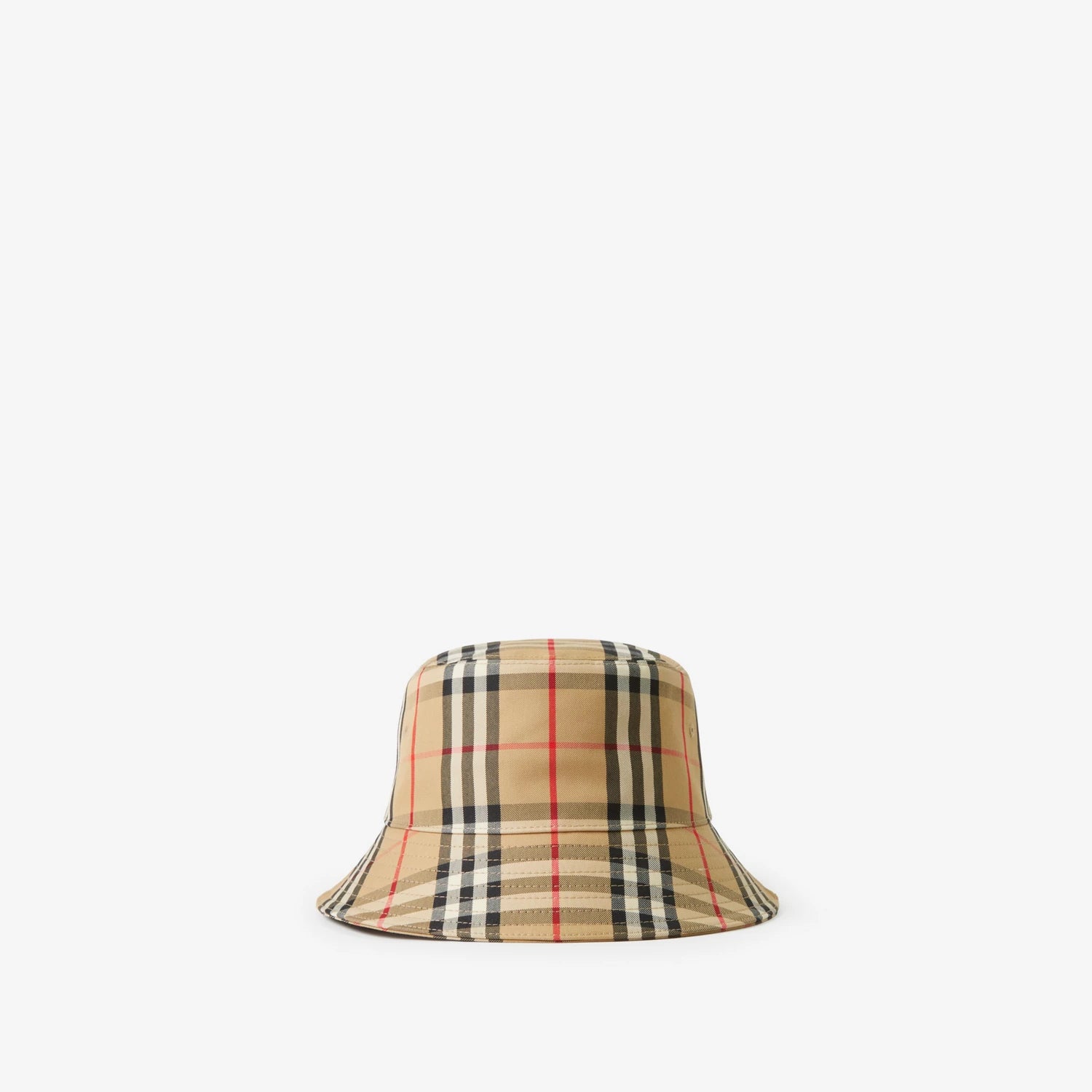 Burberry Vintage Check Technical Cotton Bucket Hat Archive Beige