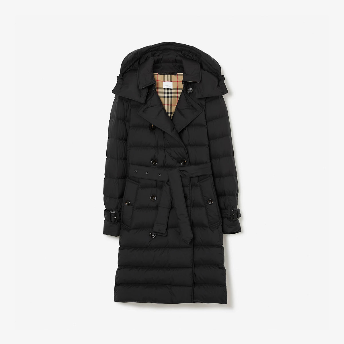 Burberry Nylon Puffer Coat Black