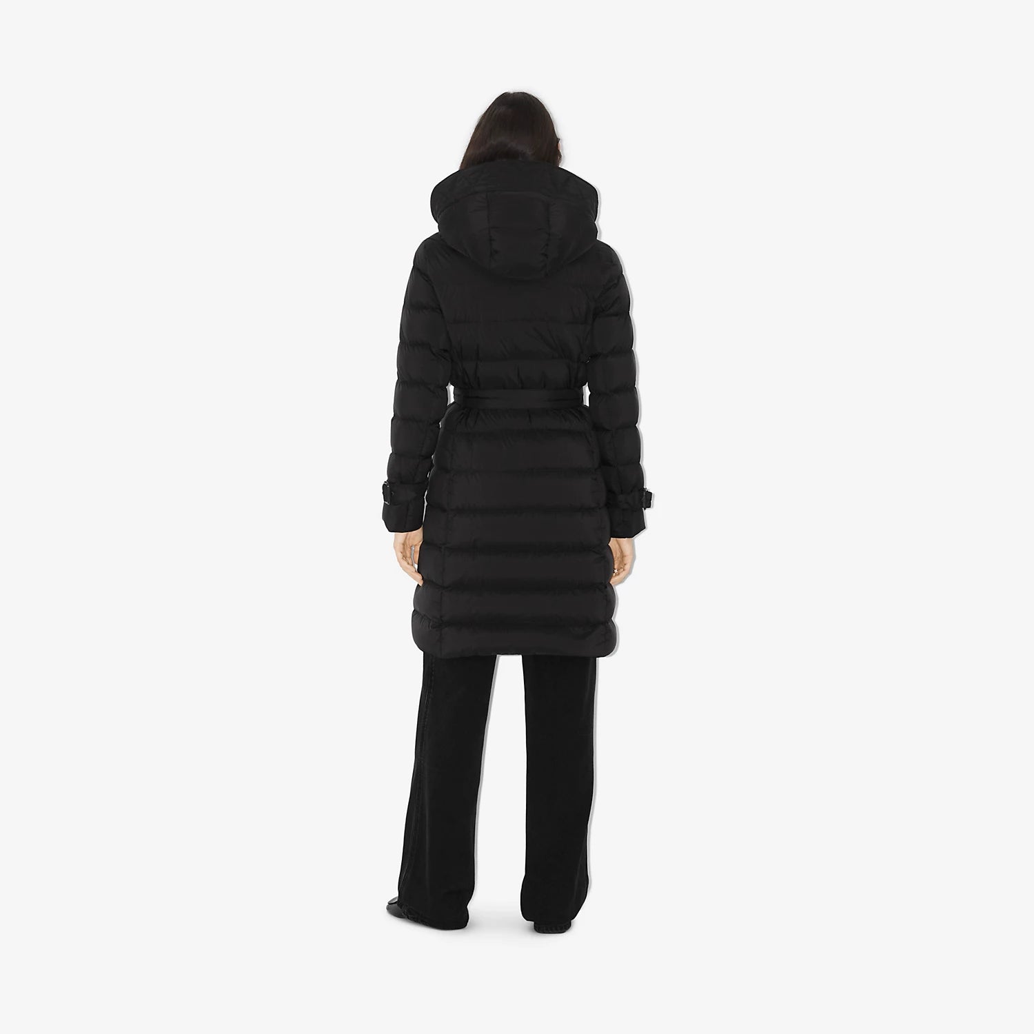 Burberry Nylon Puffer Coat Black