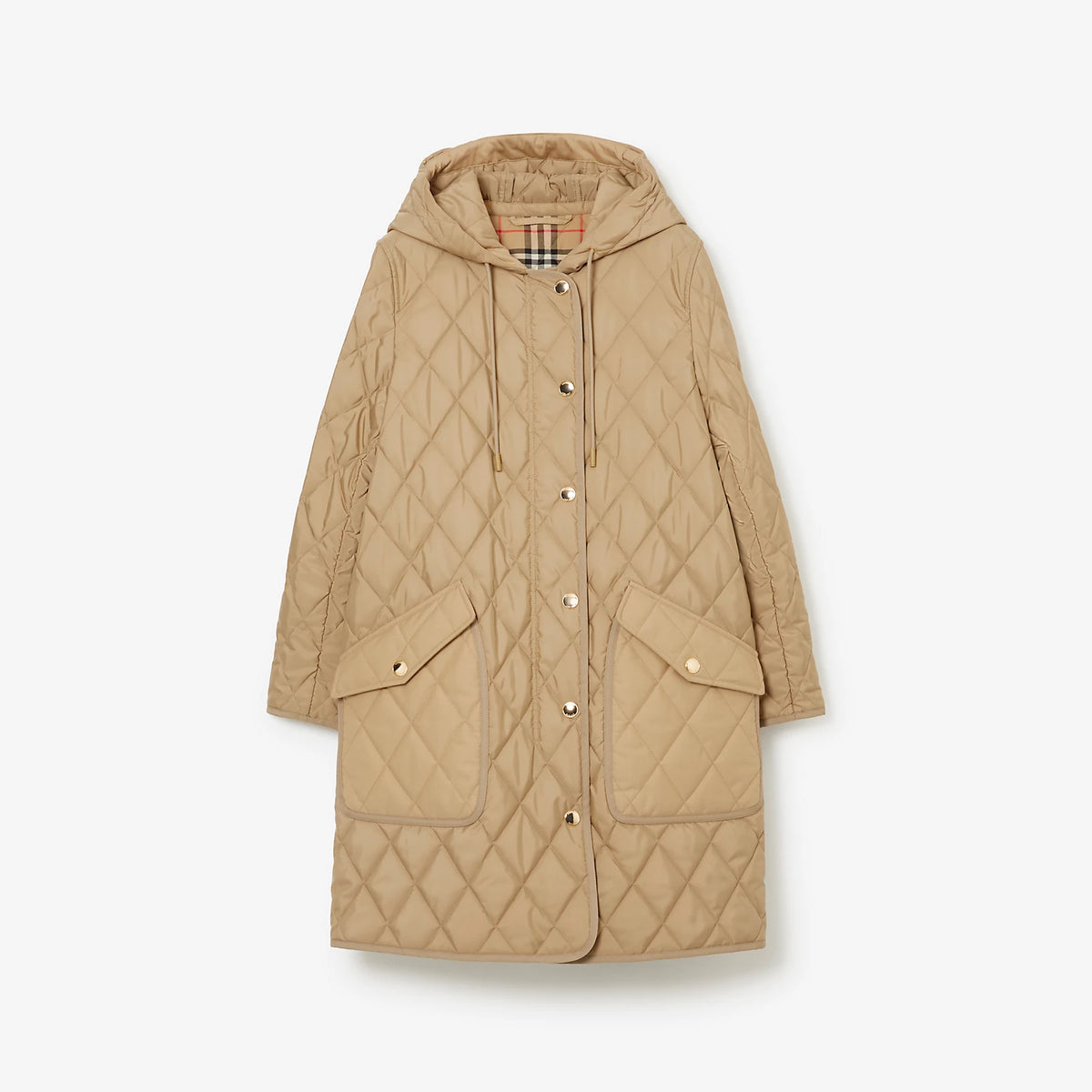 Burberry Diamond Quilted Thermoregulated Archive Beige