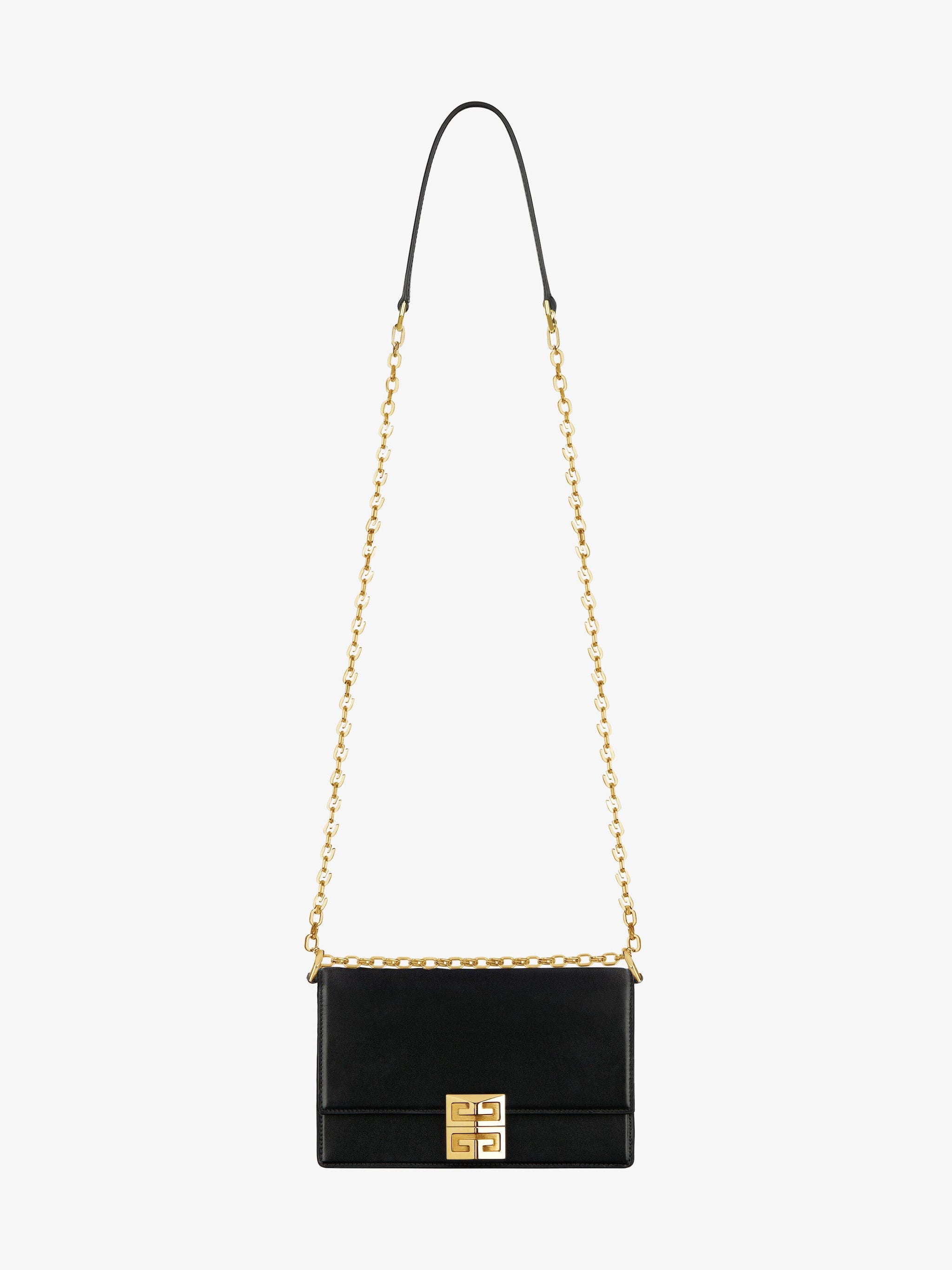 Givenchy Small 4G bag in Box leather with chain gold