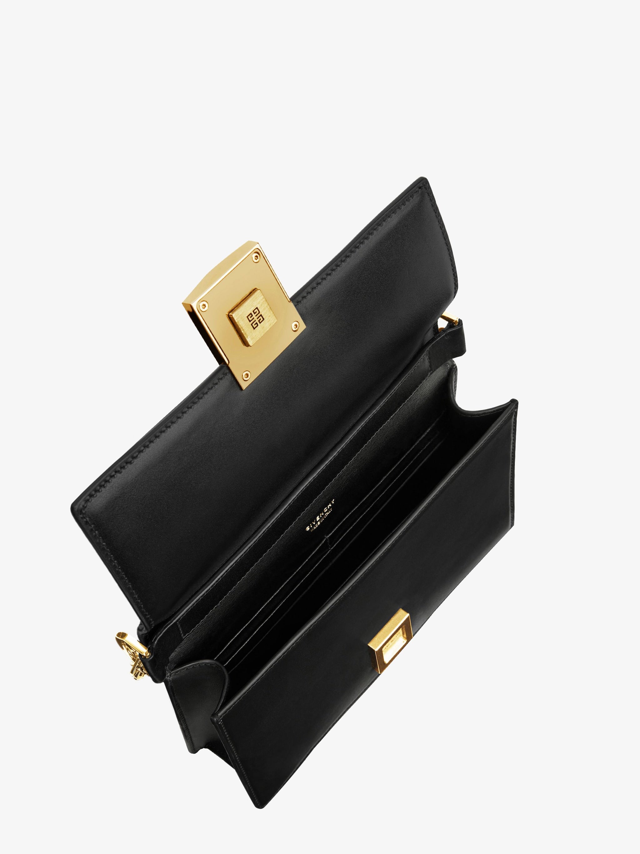 Givenchy Small 4G bag in Box leather with chain gold