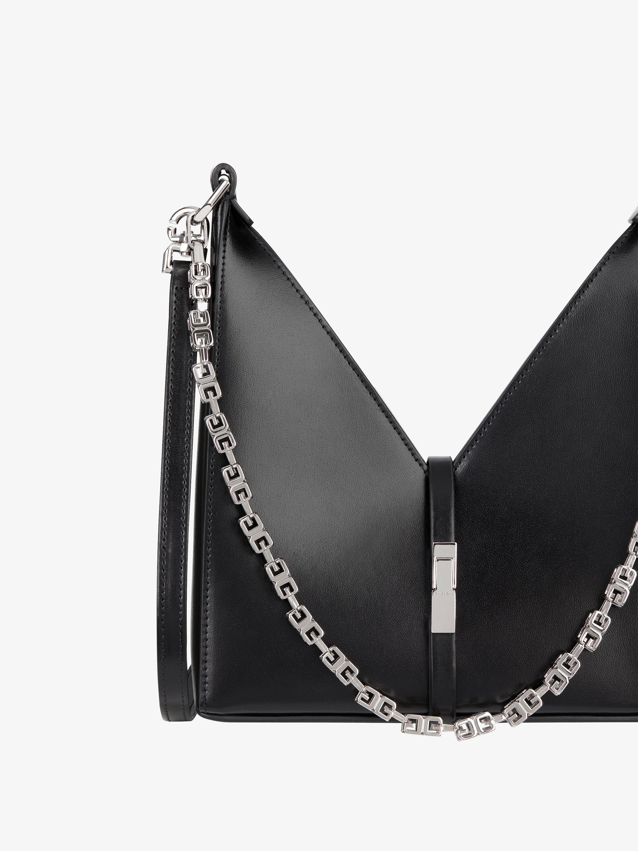 Givenchy Mini Cut Out bag in Box leather with chain