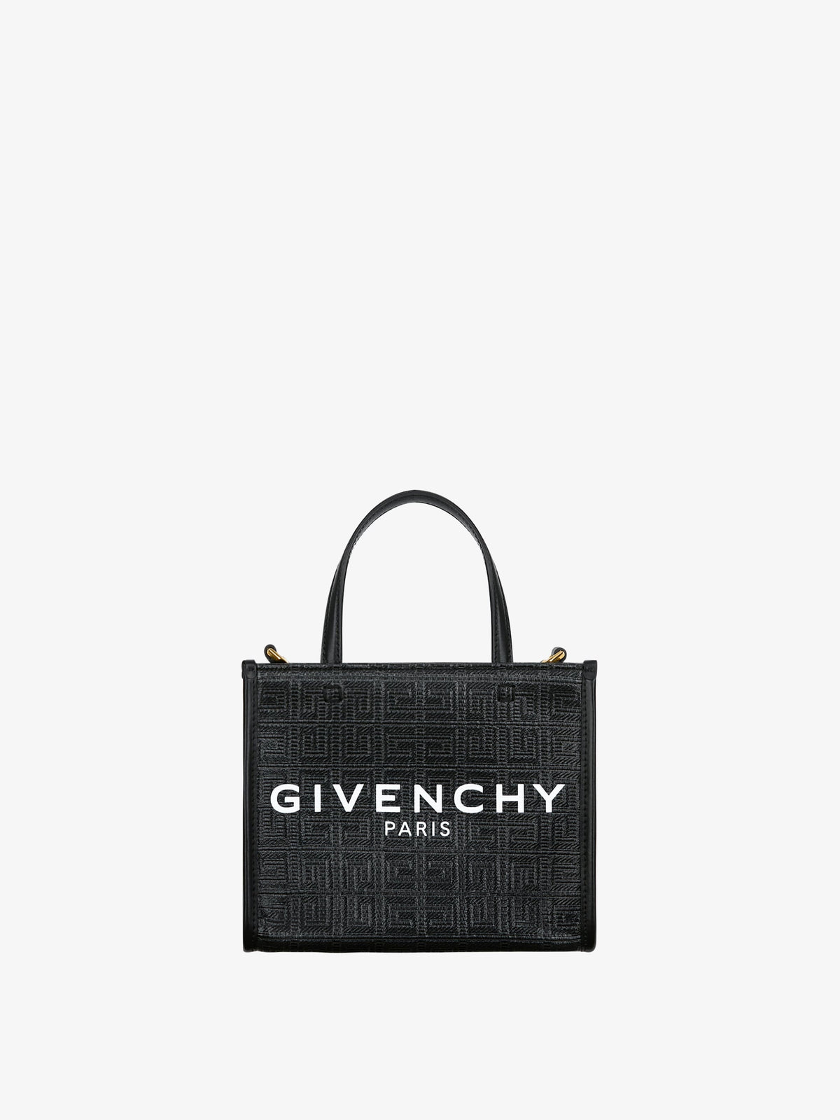 Givenchy Mini G-Tote shopping bag in 4G coated canvas Black