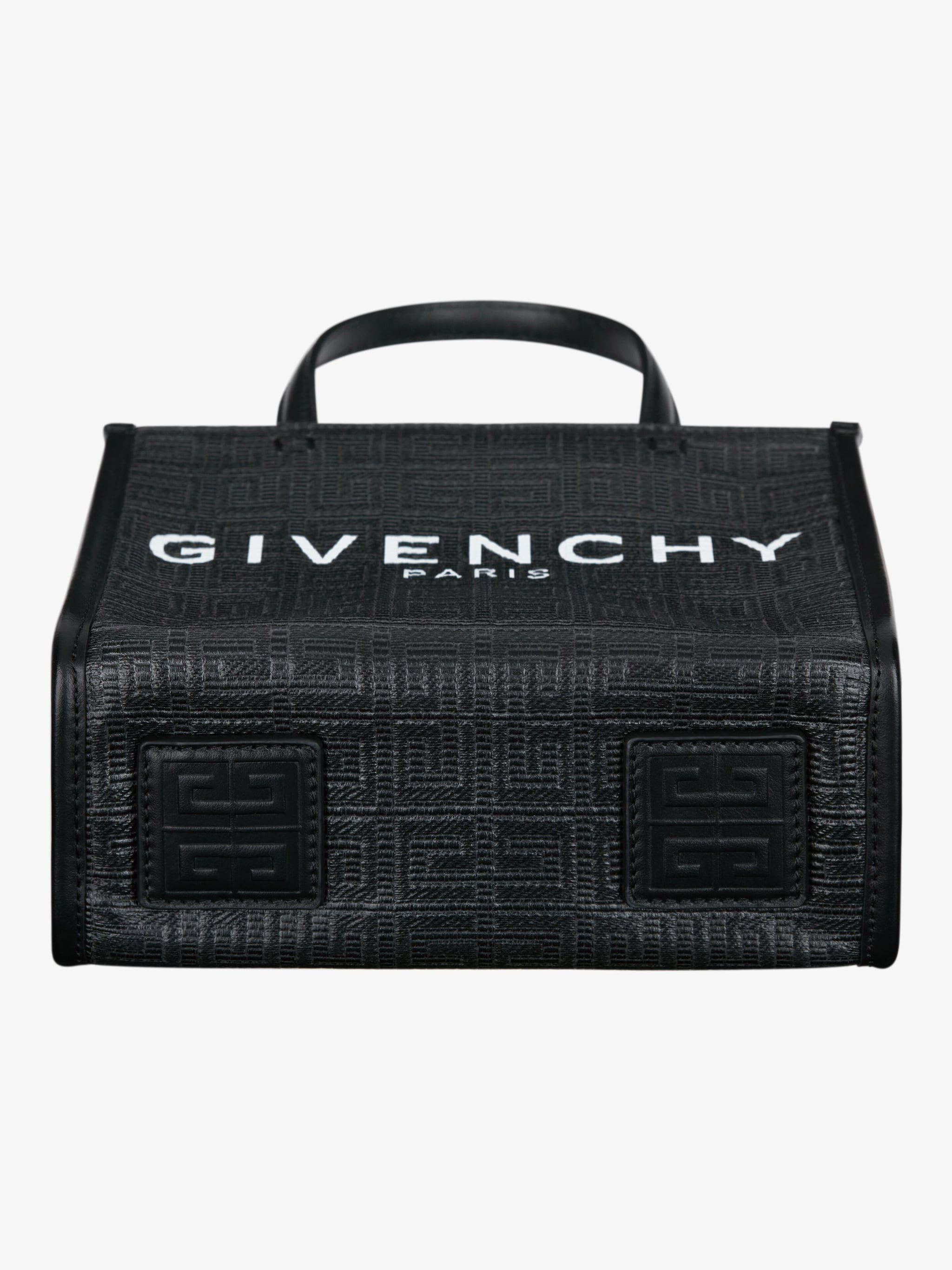 Givenchy Mini G-Tote shopping bag in 4G coated canvas Black