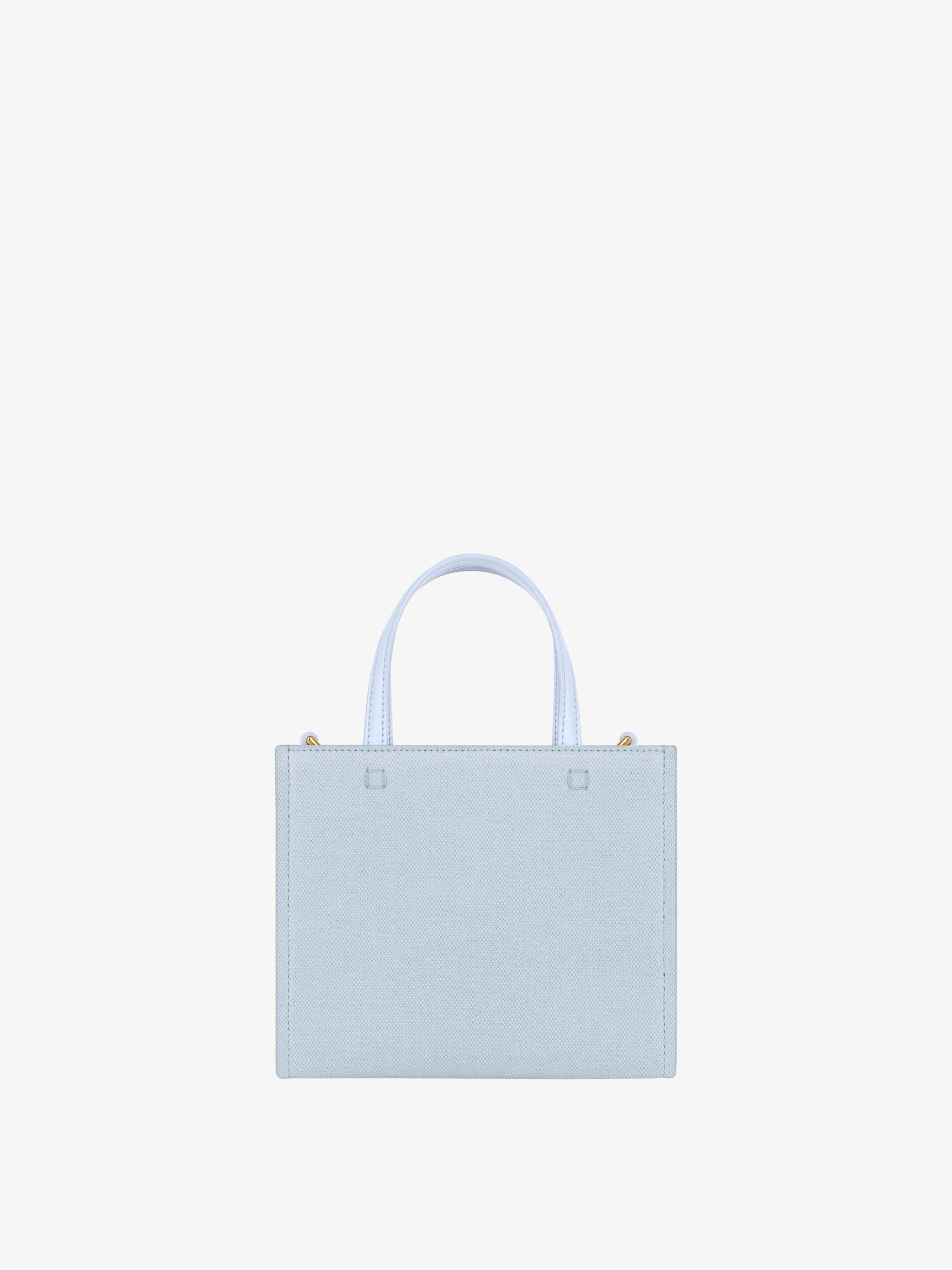 GIvenchy Mini G-Tote shopping bag in canvas Cloud Blue