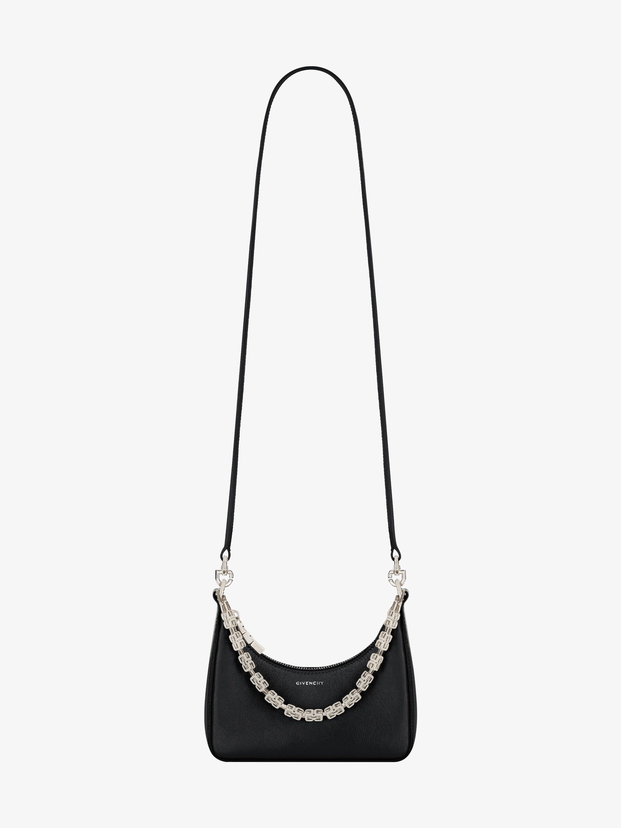 Givenchy Mini Moon Cut Out bag in leather with chain Black