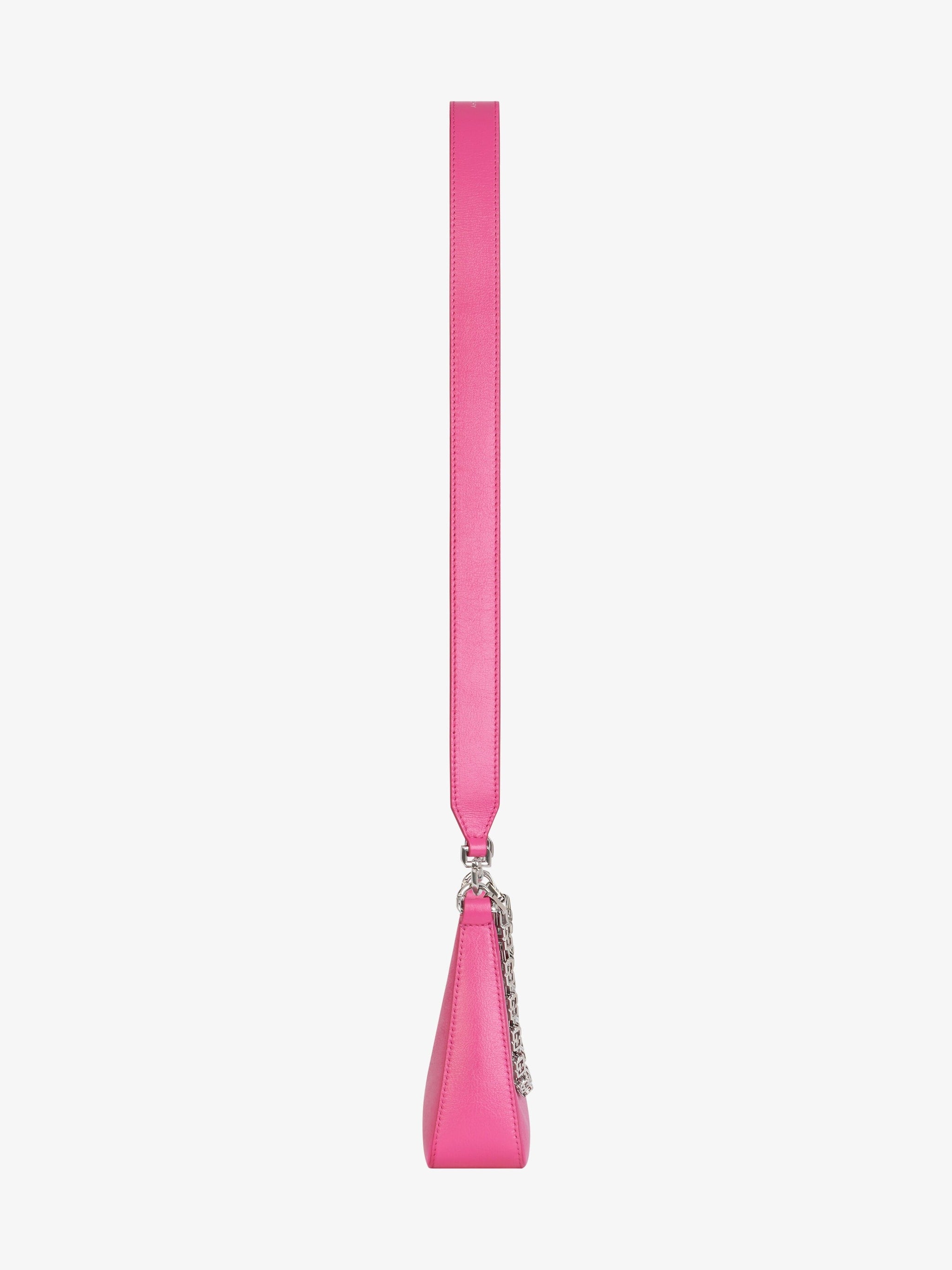 Givenchy Mini Moon Cut Out bag in leather with chain Neon pink