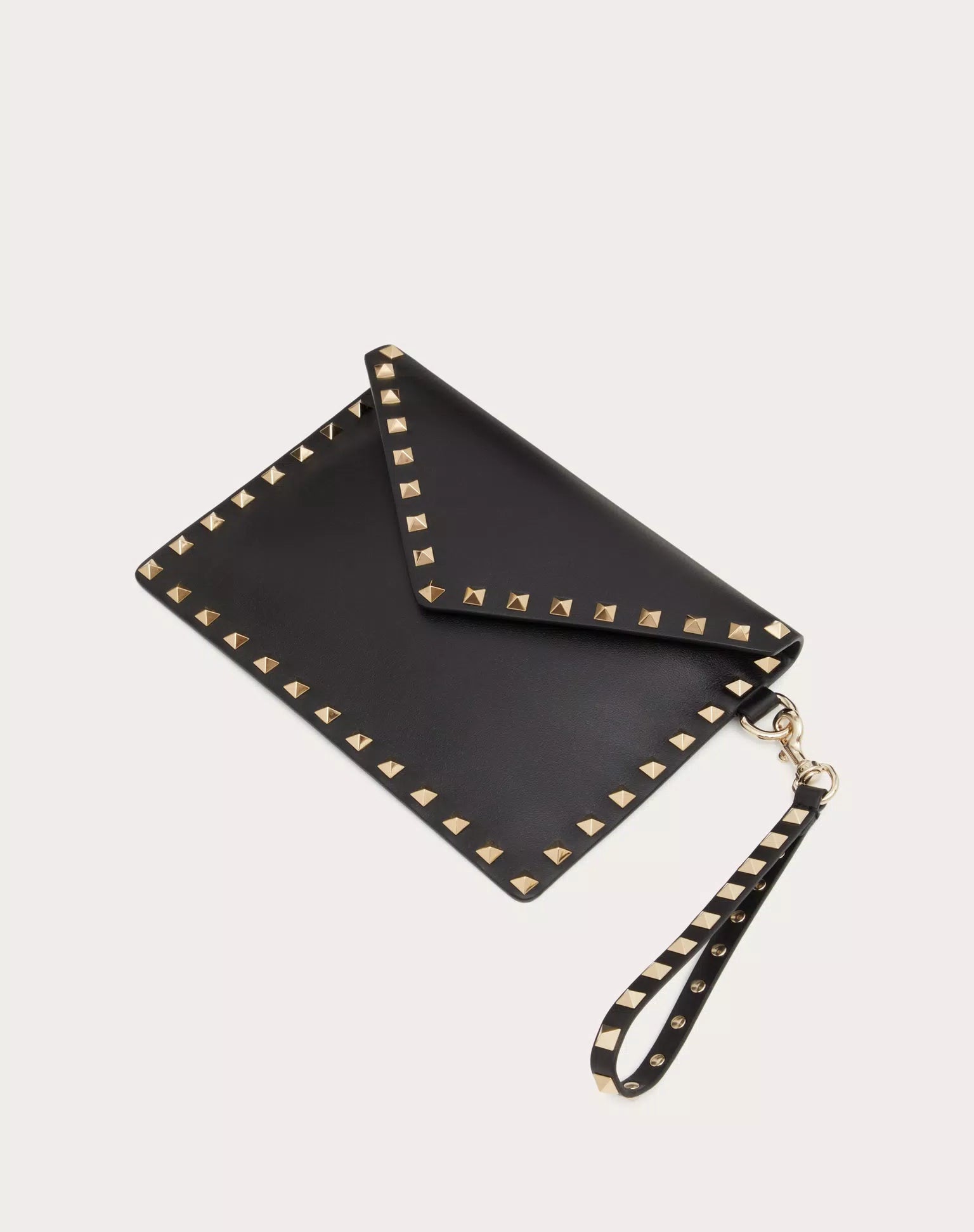 VALENTINO ROCKSTUD CALFSKIN POUCH