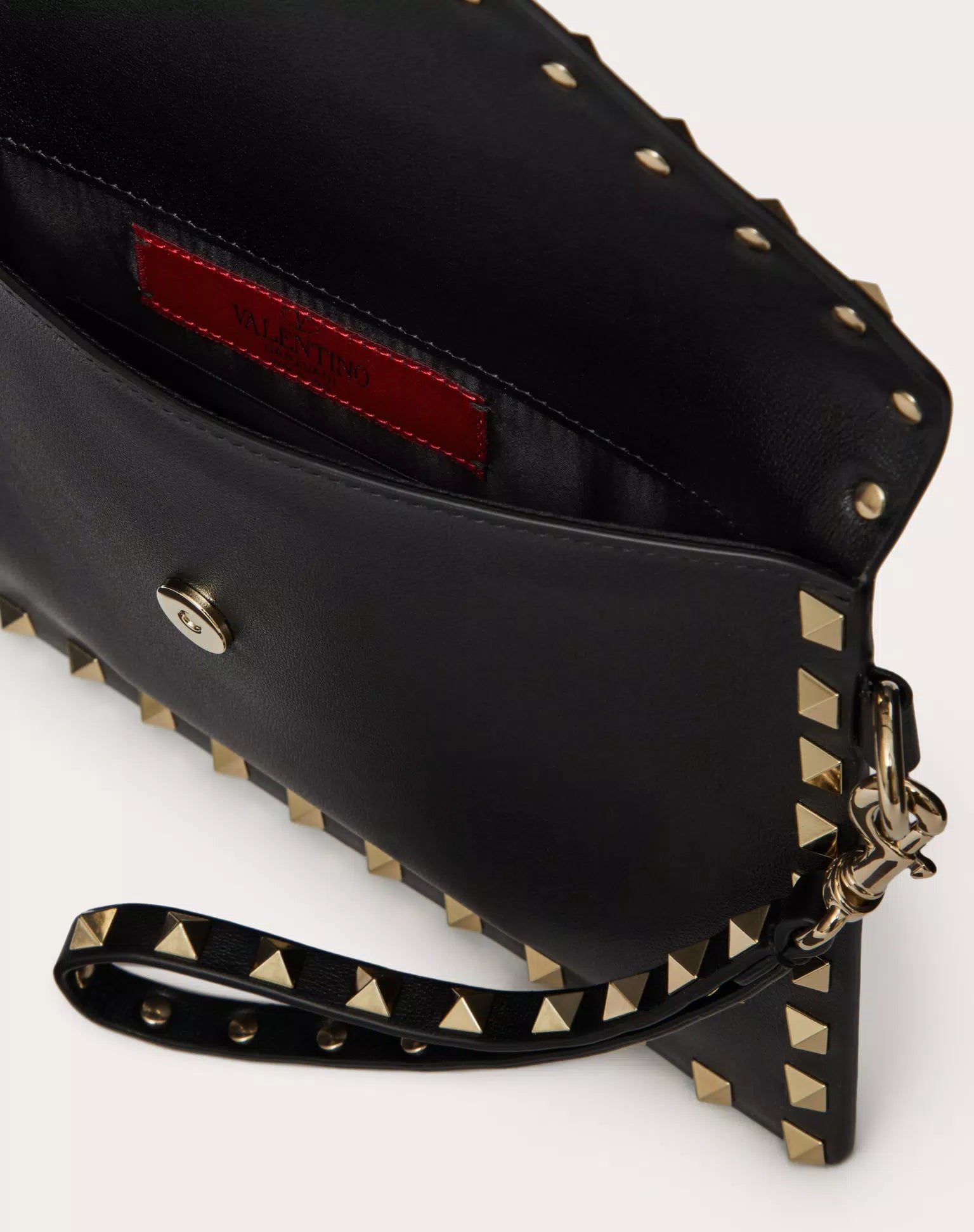 VALENTINO ROCKSTUD CALFSKIN POUCH