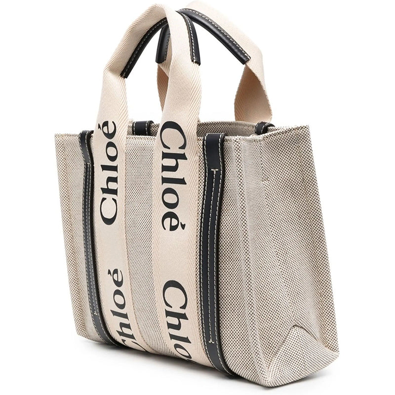 Chloé - Small Woody Tote Bag in Linen