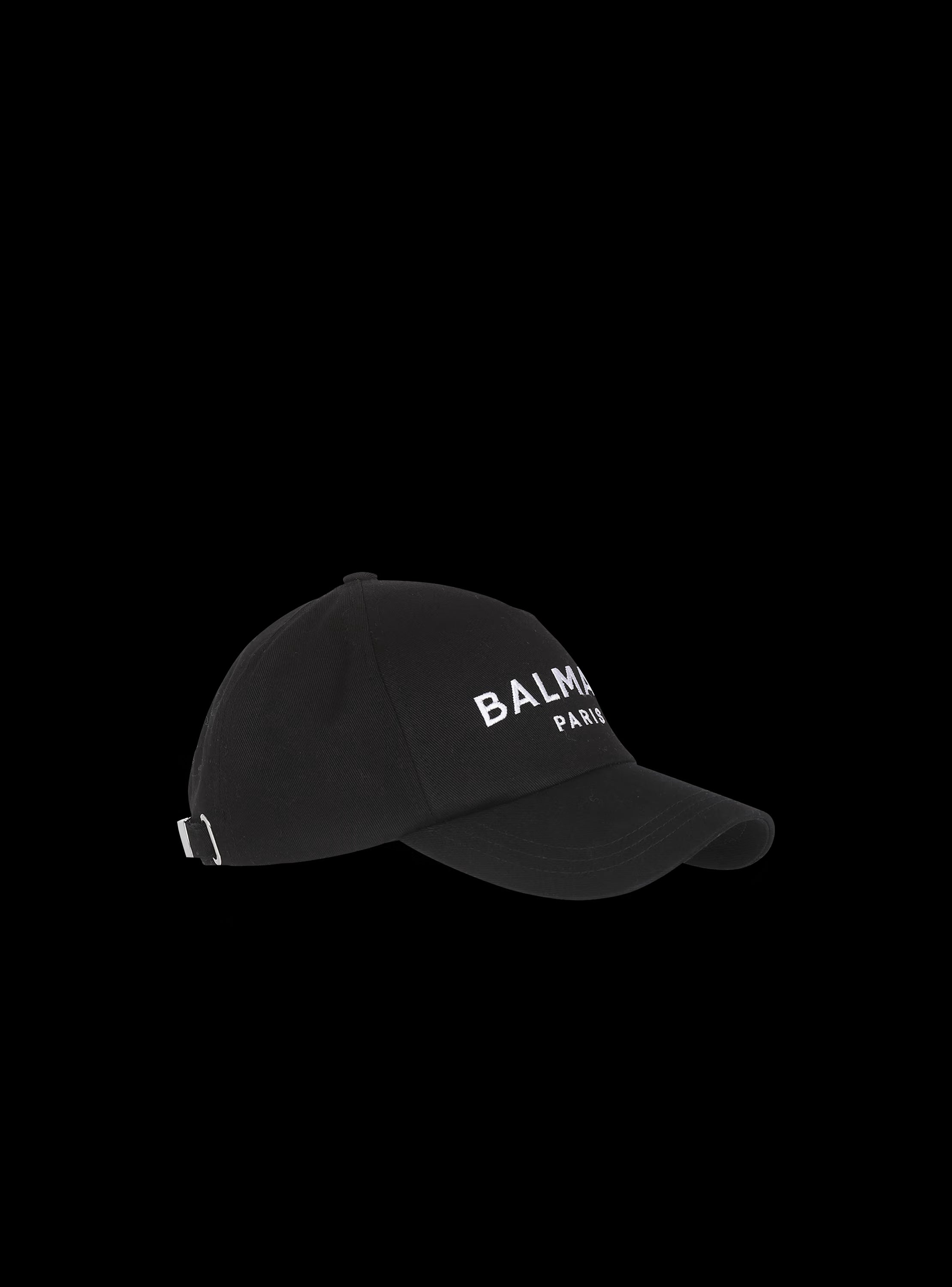 Balmain Cotton cap with Balmain logo Black