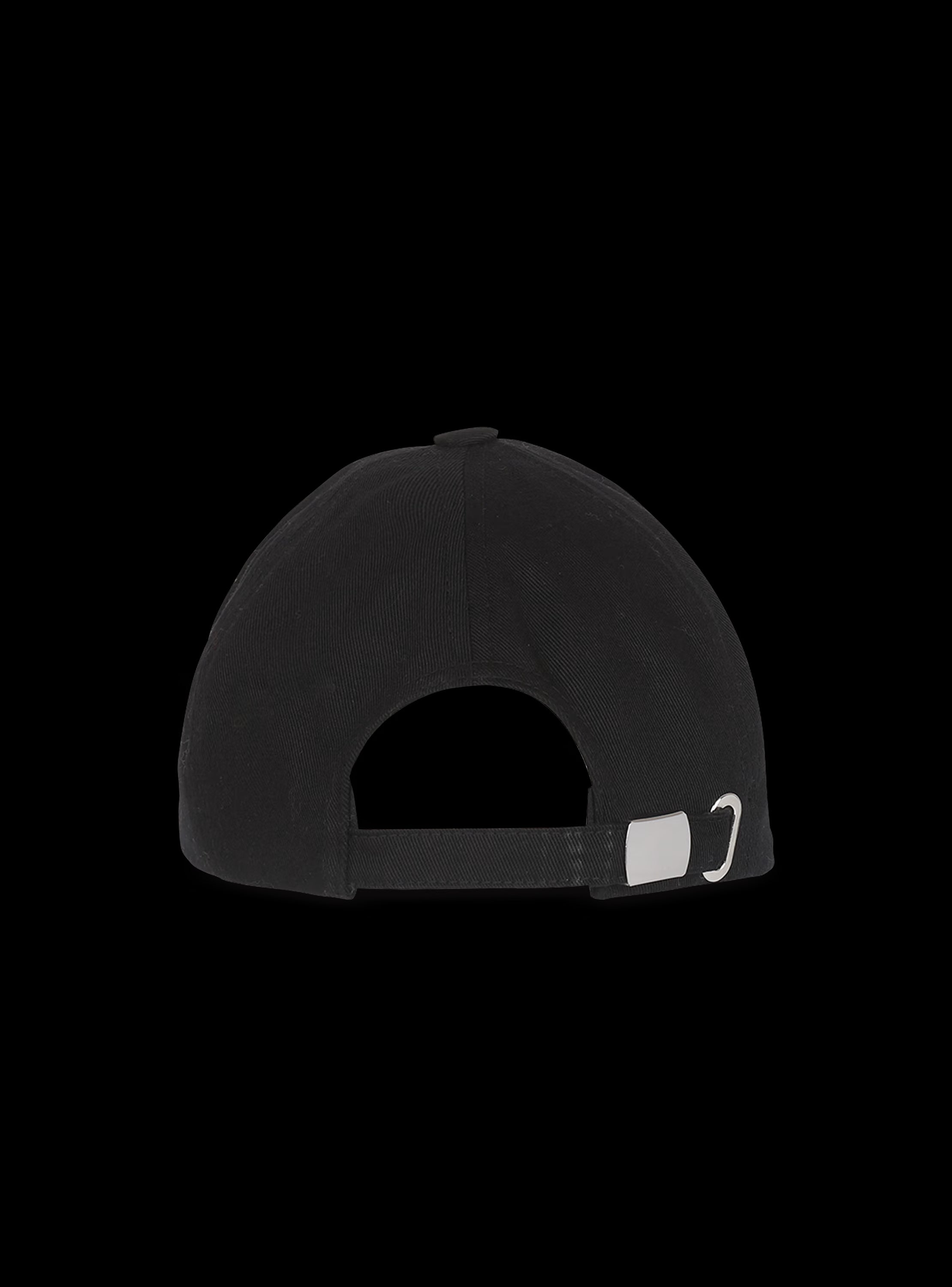 Balmain Cotton cap with Balmain logo Black