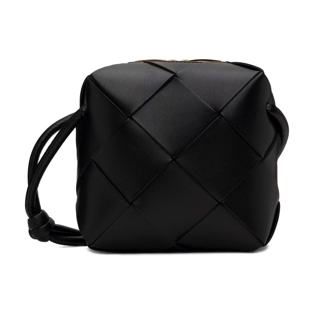 Bottega Veneta Black Mini Cassette Camera Bag