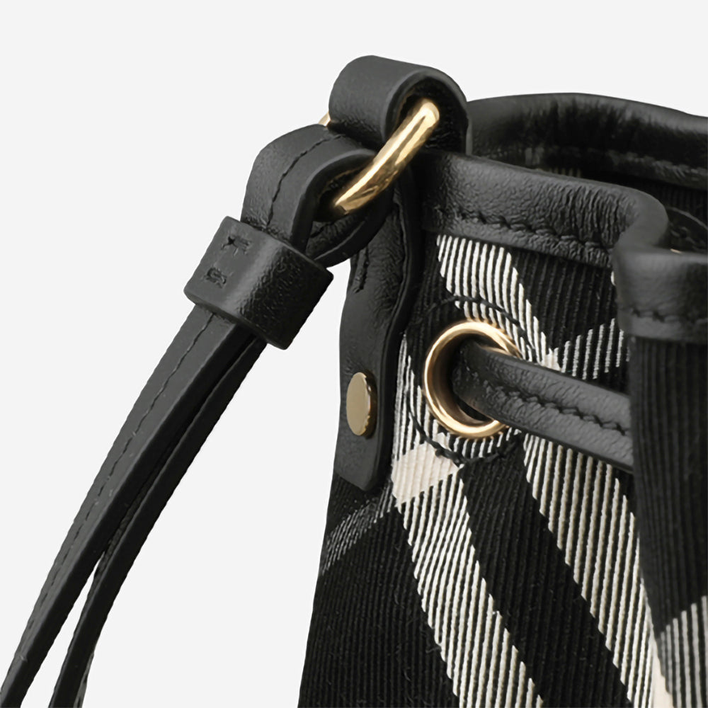 Burberry check drawstring pouch