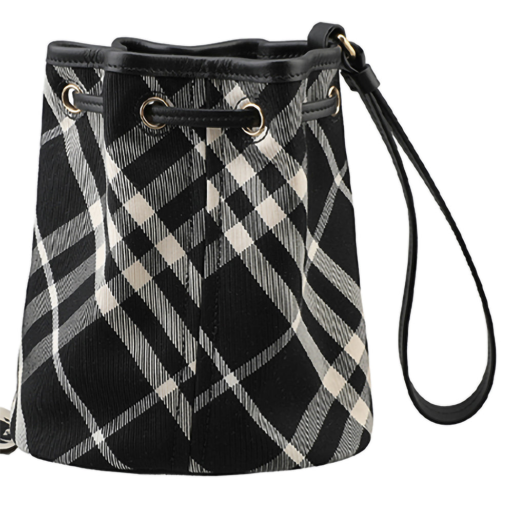 Burberry check drawstring pouch