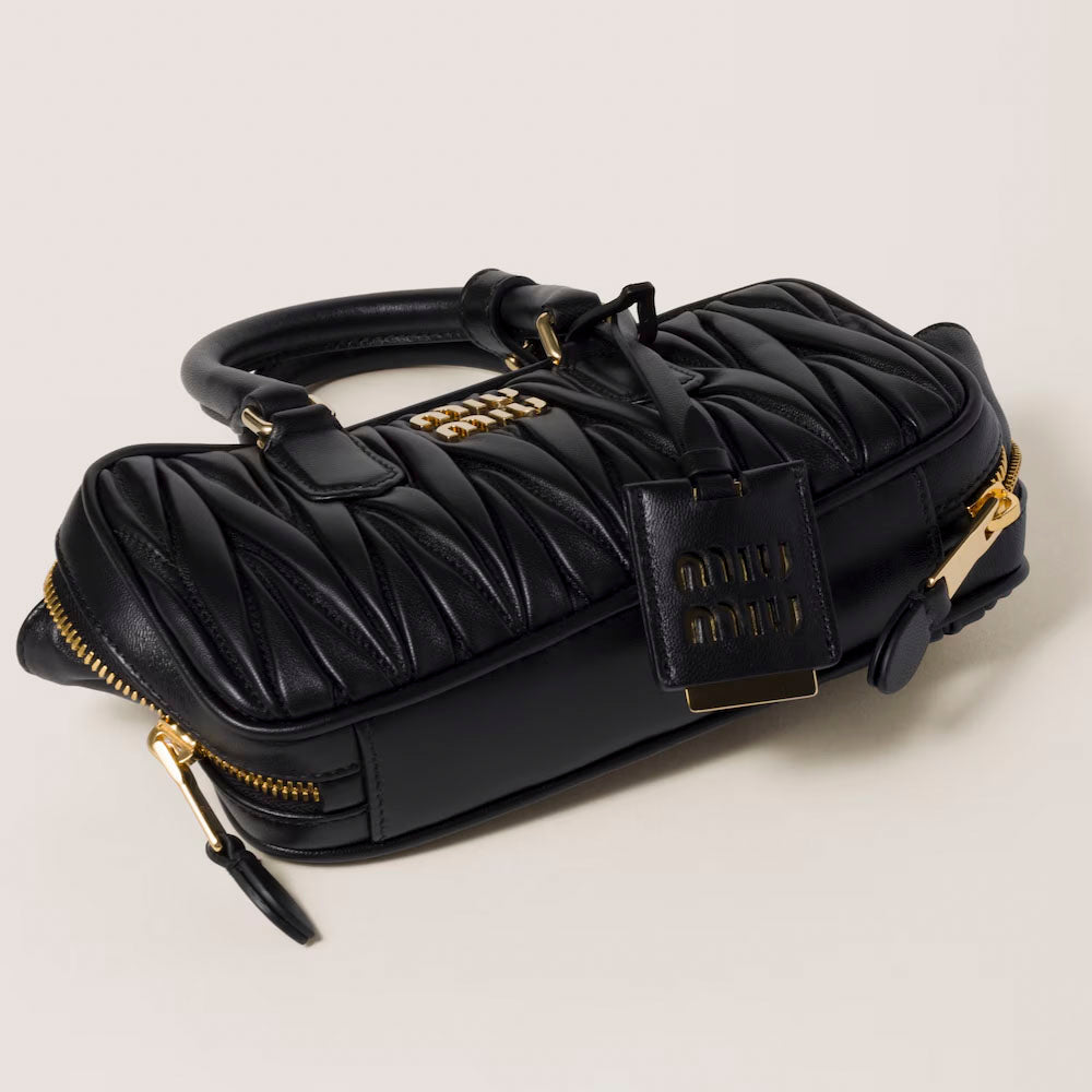 Miu Miu Arcadie matelassé nappa leather mini-bag