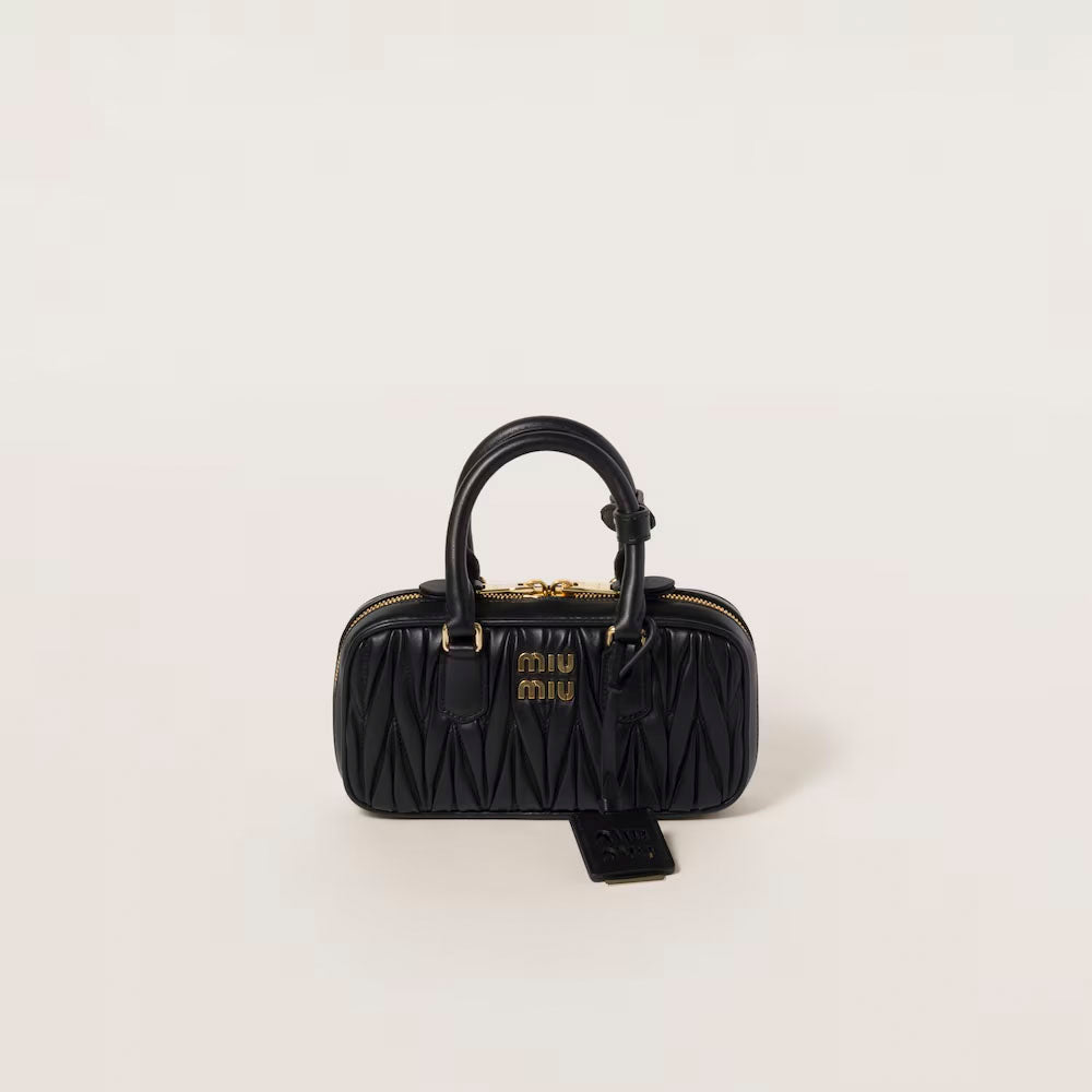 Miu Miu Arcadie matelassé nappa leather mini-bag