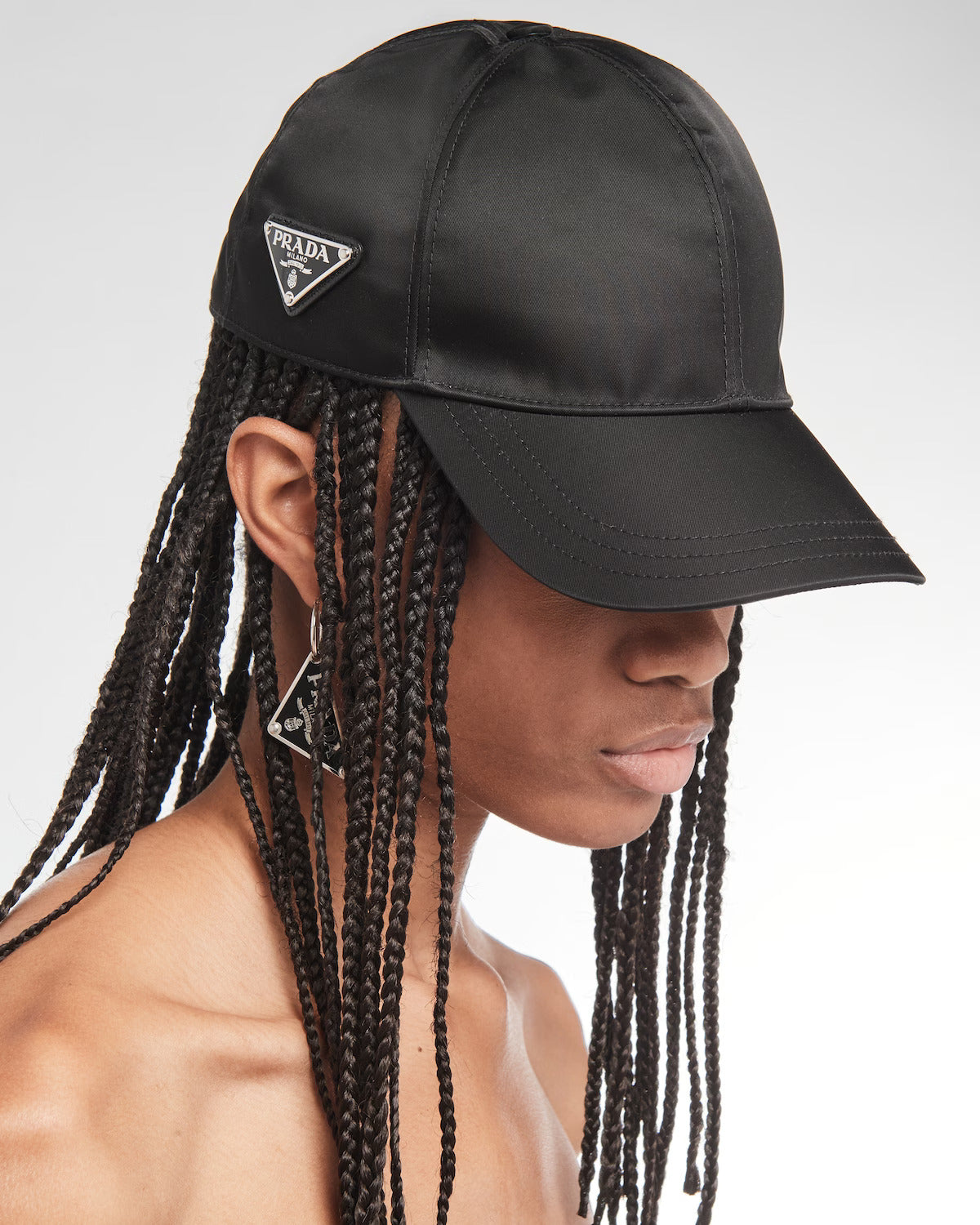 Prada Re-Nylon baseball cap Black