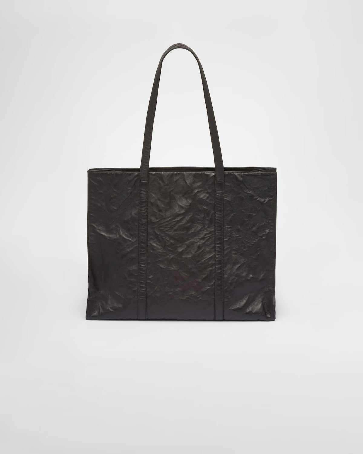 Prada Large antique nappa leather tote