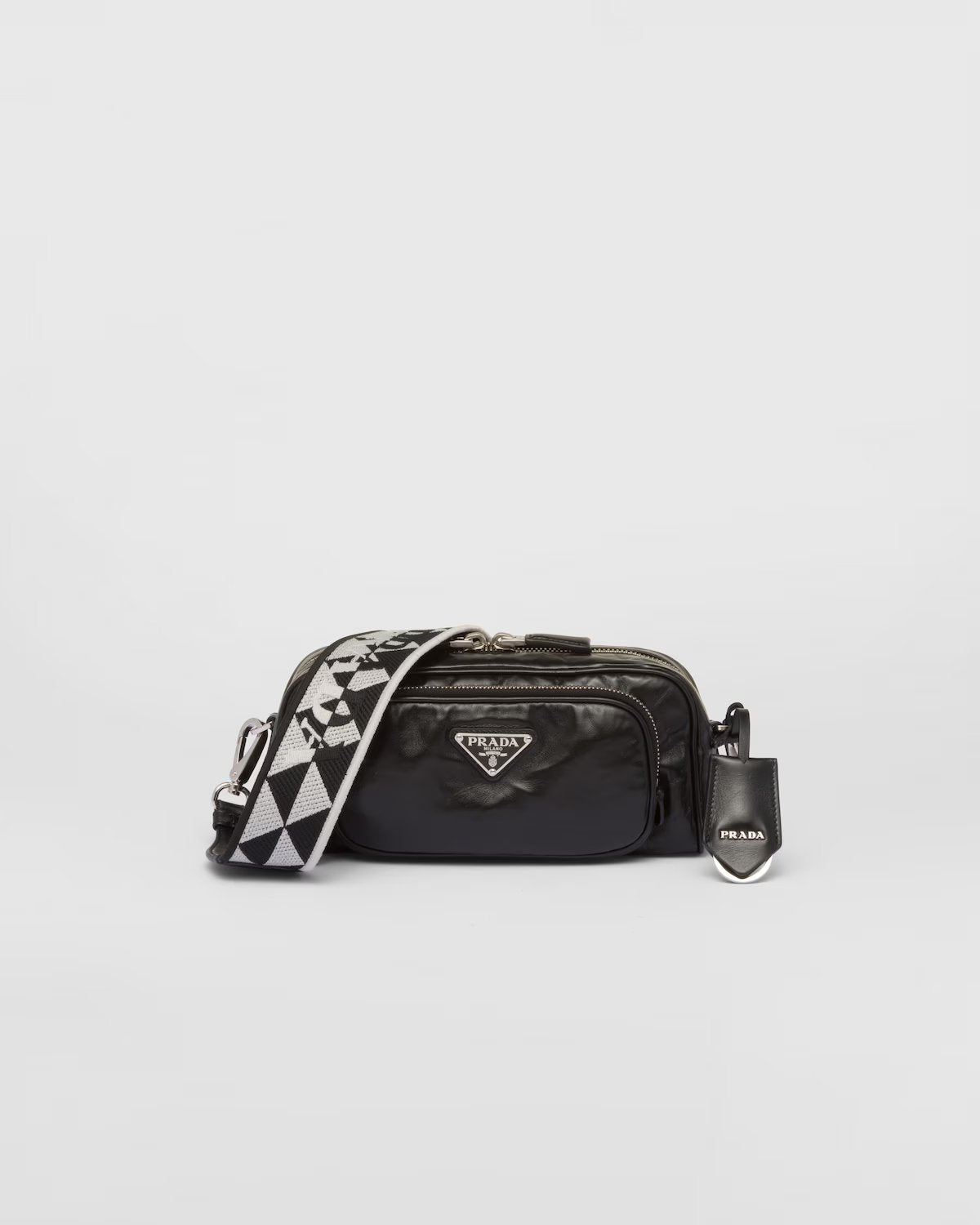 Prada Nappa antique leather multi-pocket shoulder bag