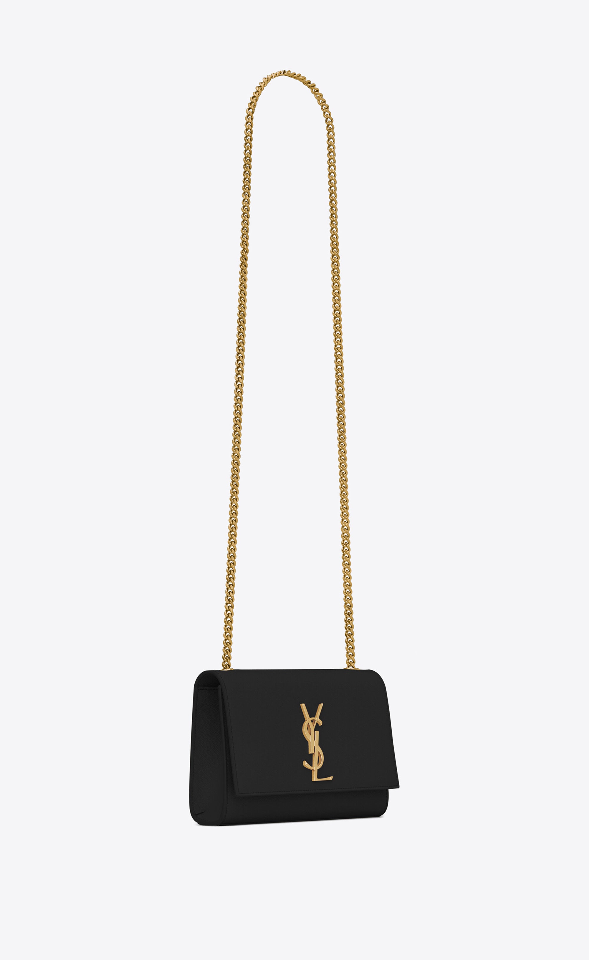 Saint Laurent SMALL KATE IN GRAIN DE POUDRE EMBOSSED LEATHER