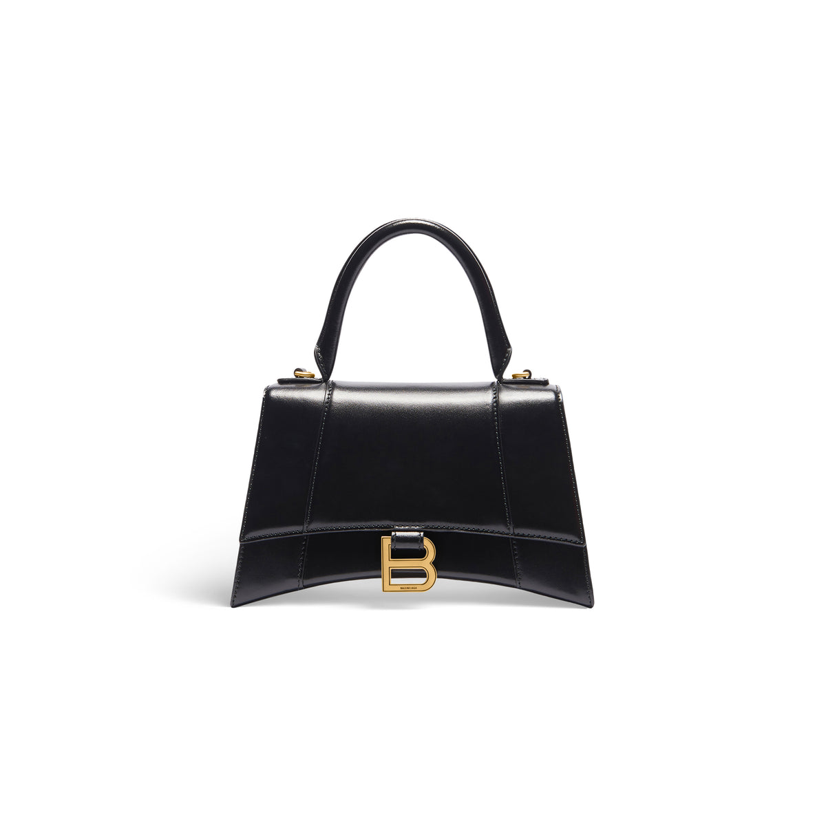 Balenciaga WOMEN'S HOURGLASS SMALL HANDBAG BOX IN BLACK