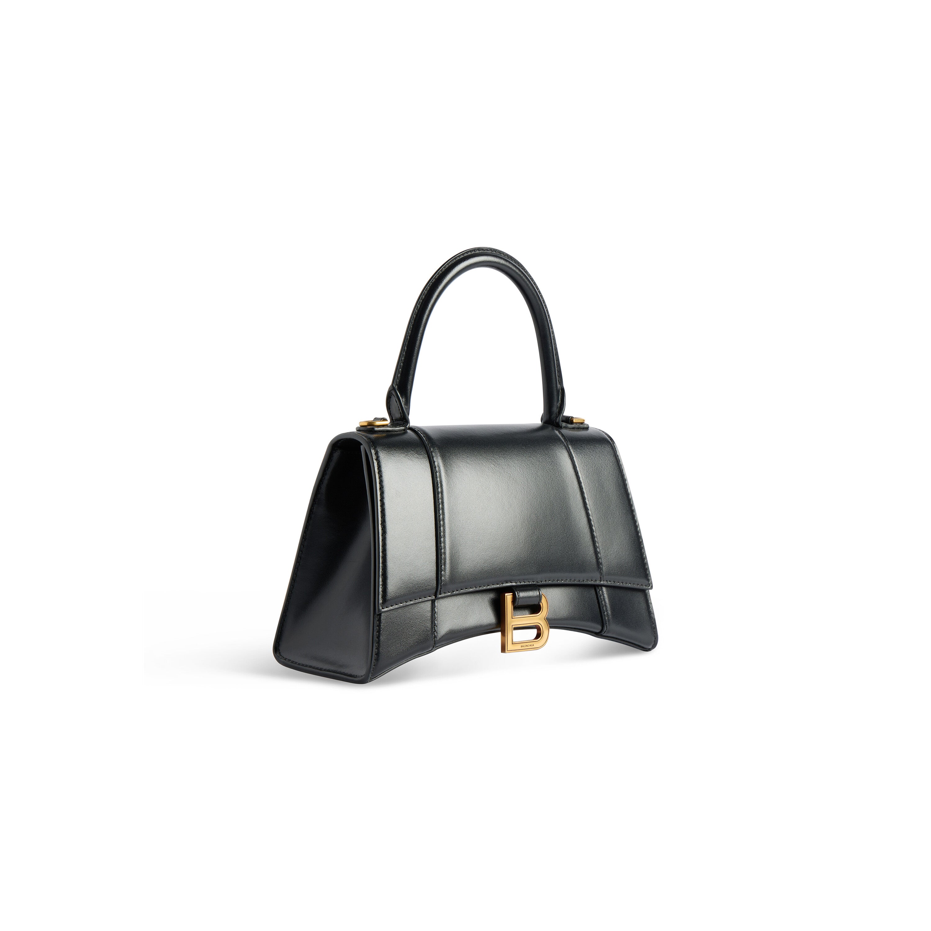 Balenciaga WOMEN'S HOURGLASS SMALL HANDBAG BOX IN BLACK